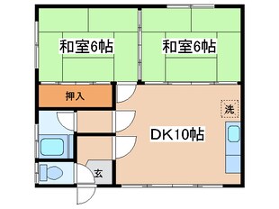 ハイツきくち（紫雲台）の物件間取画像